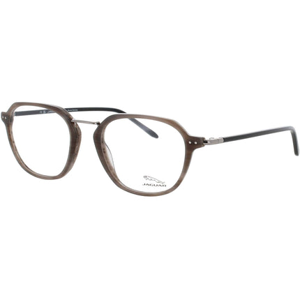 Jaguar JG32706 5100 Men's Geometric Full Rim Acetate Frame Eyeglasses in Bluish Brown ,