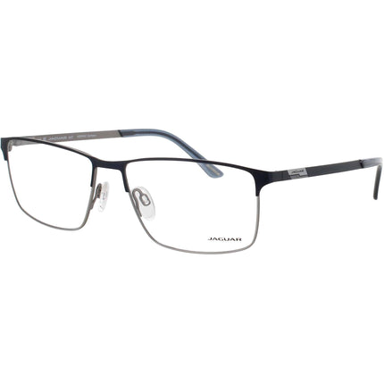 Jaguar JG33115 3100 Men's Rectangular Full Rim Metal Eyeglasses in Light Blue/Purple ,