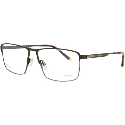 Jaguar JG33635 4100 Men's Square Shape Full Rim Metal Frame Eyeglasses in Matte Green ,