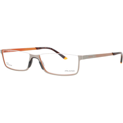 Jaguar JG33640 6500 Men's Rectangular Shape Half Rim Metal Frame Eyeglasses in Grey ,