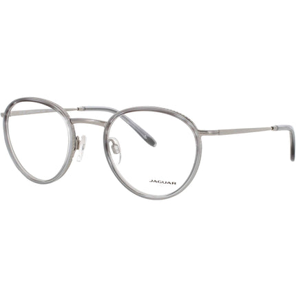 Jaguar JG33724 5184 Men's Oval Shape Full Rim Metal Frame Eyeglasses in Matte Grey ,
