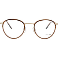Jaguar JG33724 5285 Men's Oval Shape Full Rim Metal Frame Eyeglasses in Matte Brown ,
