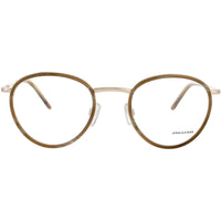 Jaguar JG33724 5286 Men's Oval Shape Full Rim Metal Frame Eyeglasses in Matte Brown ,