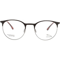 Jaguar JG33842 5100 Men's Oval Shape Full Rim Metal Frame Eyeglasses in Bluish Brown ,