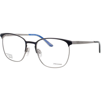 Jaguar JG35604 3100 Men's Square Full Rim Titanium Frame Eyeglasses in Matte Grey ,