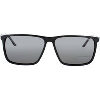 Jaguar JG37123 8840 Men's Square Full Rim Acetate Frame Sunglasses in Matte Black ,
