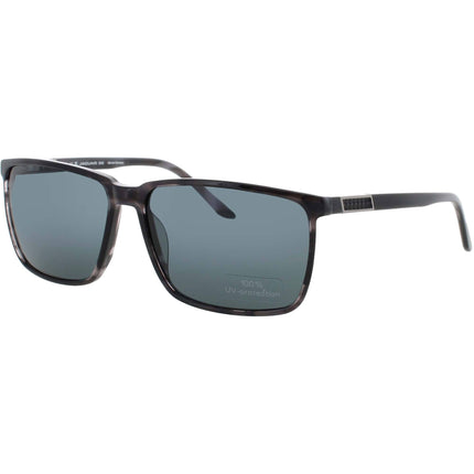 Jaguar JG37124 5318 Men's Square Shape Full Rim Acetate Frame Sunglasses in Matte Grey ,