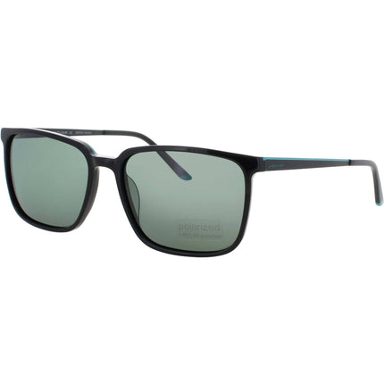 Jaguar Men's Matte Black Acetate Full Rim Rectangular Frame Sunglasses - JG37263 8840 ,