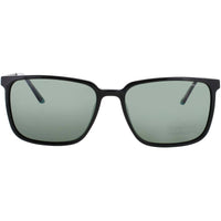 Jaguar Men's Matte Black Acetate Full Rim Rectangular Frame Sunglasses - JG37263 8840 ,