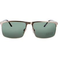Jaguar Men's Shiny Gold Metal Full Rim Rectangular Frame Sunglasses - JG37366 6000 ,