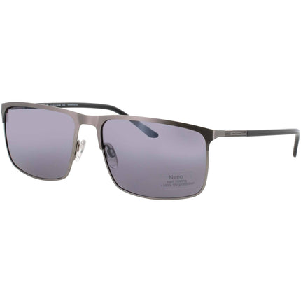 Jaguar Men's Grey Metal Full Rim Rectangular Shape Frame Sunglasses - JG37366 6500 ,