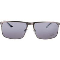 Jaguar Men's Grey Metal Full Rim Rectangular Shape Frame Sunglasses - JG37366 6500 ,