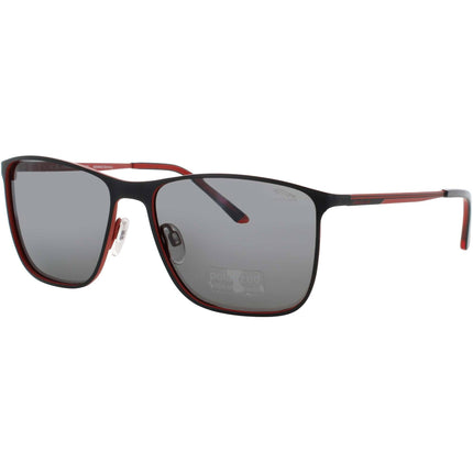 Jaguar Men's Bluish Black Metal Full Rim Rectangular Frame Sunglasses - JG37506 6100 ,