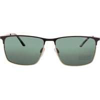 Jaguar Men's Matte Red Metal Full Rim Rectangular Frame Sunglasses - JG37370 2100 ,