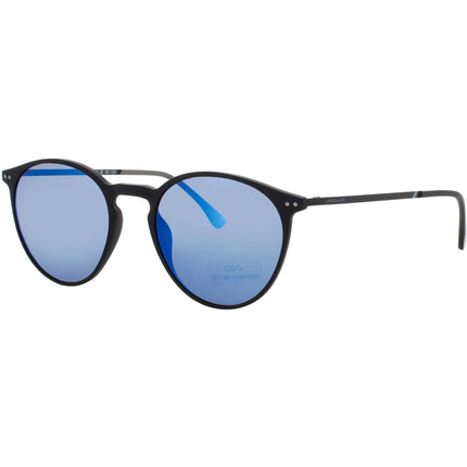 Jaguar Men's Bluish Black Acetate Full Rim Round Frame Sunglasses - JG37621 6100 ,