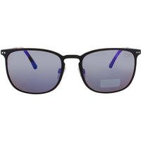 Jaguar Men's Bluish Black Acetate Full Rim Round Frame Sunglasses - JG37624 6100 ,