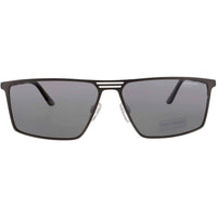 Jaguar Men's Matte Grey Metal Full Rim Navigator Frame Sunglasses - JG37823 4200 ,