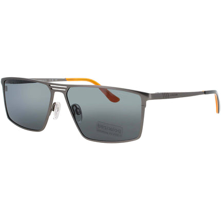 Jaguar Men's Grey Metal Full Rim Navigator Shape Frame Sunglasses - JG37823 6500 ,