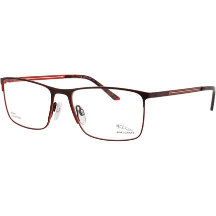 Jaguar JG33629 5100 Men's Brown Metal Full Rim Rectangular Shape Eyeglasses Frame ,