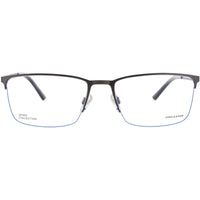 Jaguar JG33630 4200 Men's Matte Grey Metal Half Rim Rectangular Eyeglasses Frame ,