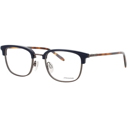 Jaguar JG33722 6412 Men's Matte Blue Metal Full Rim Cat Eye Eyeglasses Frame ,