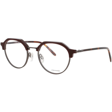 Jaguar JG33723 5139 Men's Matte Red Metal Full Rim Oval Shape Eyeglasses Frame ,