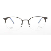 Jaguar JG35603 4200 Men's Matte Grey Titanium Half Rim Oval Eyeglasses Frame ,