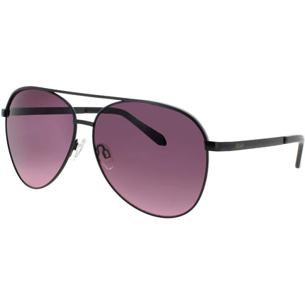 Quay Unisex Black Metal Full Rim Aviator Shape Frame Sunglasses - VIVIENNE BLK/PURP ,