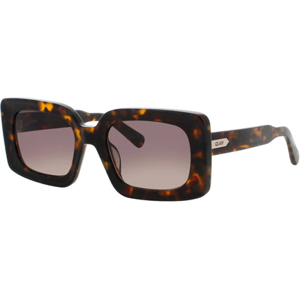 Quay Women's Neutral Tortoise Acetate Full Rim Frame Sunglasses - TALK SHOW NUTRT/SMTP ,