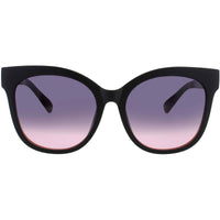 Quay Women's Matte Black Acetate Cat Eye Frame Sunglasses - IT'S MY WAY MTBLK/BLKPNKFD ,