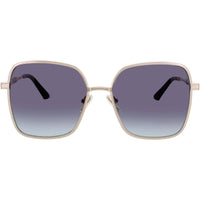 Quay Women's Brushed Gold Metal Full Rim Oversized Sunglasses - 5TH AVE BGL/BLKAQ ,