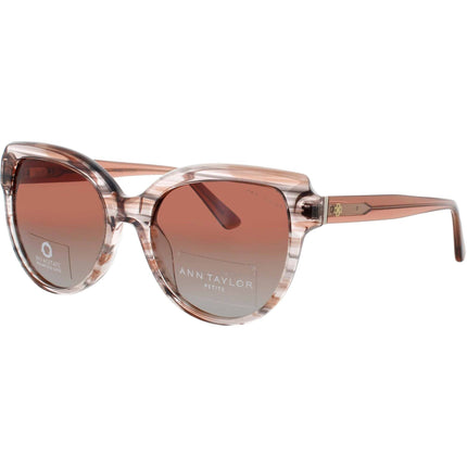 Ann Taylor Women's Blush Horn Acetate Full Rim Cat Eye Frame Sunglasses - ATP921 C02 ,