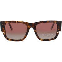 Ann Taylor Women's Tortoise/Crystal Blush Acetate Square Frame Sunglasses - ATP930 C02 ,
