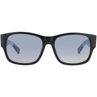 Bugatti Men's Dark Grey Acetate Full Rim Rectangular Shape Frame Sunglasses - 12 GRY ,