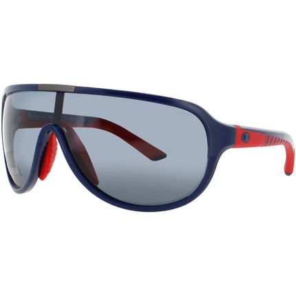 Champion Men's Navy Blue Acetate Full Rim Shield Shape Frame Sunglasses - IGNITE C03 ,