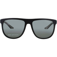 Champion Unisex Matte Black Acetate Full Rim Rectangular Frame Sunglasses - TARGET C01 ,