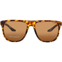 Champion Unisex Matte Tortoise Acetate Full Rim Rectangular Sunglasses - TARGET C02 ,