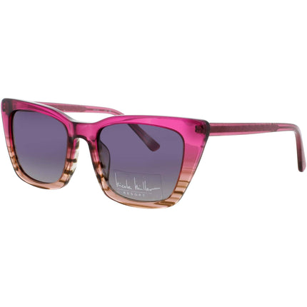 Nicole Miller Women's Fuchsia Fade Acetate Full Rim Cat Eye Sunglasses - MONACO C02 ,