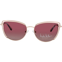Nicole Miller Women's Pink Crystal Metal Full Rim Cat Eye Sunglasses - MONTE CARLO C02 ,