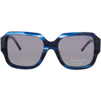 Nicole Miller Women's Blue Tortoise Acetate Full Rim Square Sunglasses - SARDINIA C03 ,