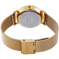 Timex Transcend TW2V92800VQ Women's 34mm Gold Dial Mesh Bracelet Watch ,