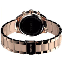 Timex Trend TW2W20100JI Women's Quartz Chronograph Watch, Rose Gold, 38mm ,