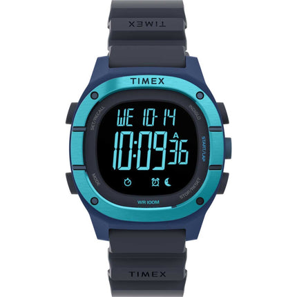 Timex Command LT TW5M35500VQ Unisex 40mm Blue Resin Digital Silicone Strap Watch ,