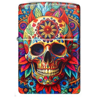Zippo 47263 Day of the Dead Skull Design 540 Matte Windproof Lighter with Gift Box ,