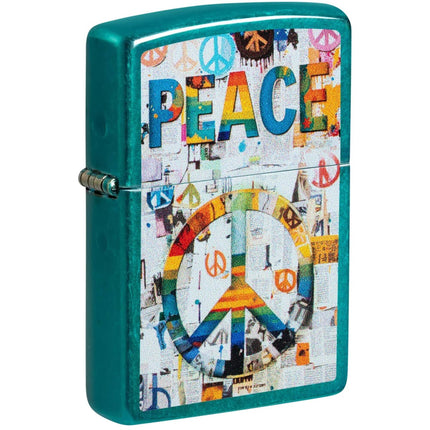 Zippo 47264 Peace Windproof Lighter with Lifetime Guarantee, Made in USA ,