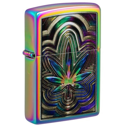Zippo 47271 Leaf Hypnosis Multi-Color Windproof Refillable Metal Lighter ,