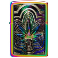 Zippo 47271 Leaf Hypnosis Multi-Color Windproof Refillable Metal Lighter ,