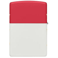 Zippo 47295 America 250 White/Red Matte Laser Engraved Lighter, Made in USA ,