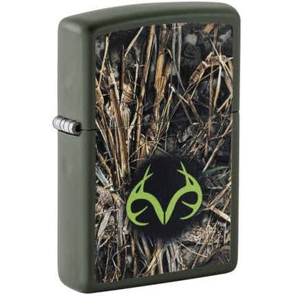 Zippo 47391 Realtree Brush Design Green Matte Windproof Lighter with Gift Box ,