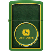 Zippo 47396 John Deere Windproof Refillable Metal Lighter Green Finish ,